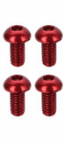 M3 8mm Round Head Aluminum Hex Screws (4pcs / Multiple Colors) | RC-N-Go