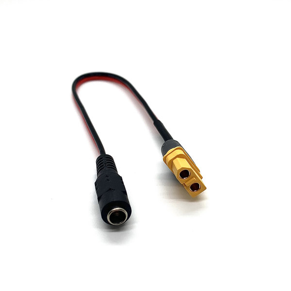 XT60 Female to 2.1mm Barrel Female Adapter Cable | RC-N-Go