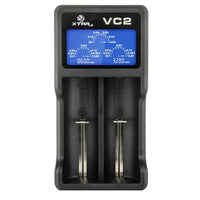 XTAR VC2 2 Bay Digital Battery Charger (5V / Dual-Bay / USB)