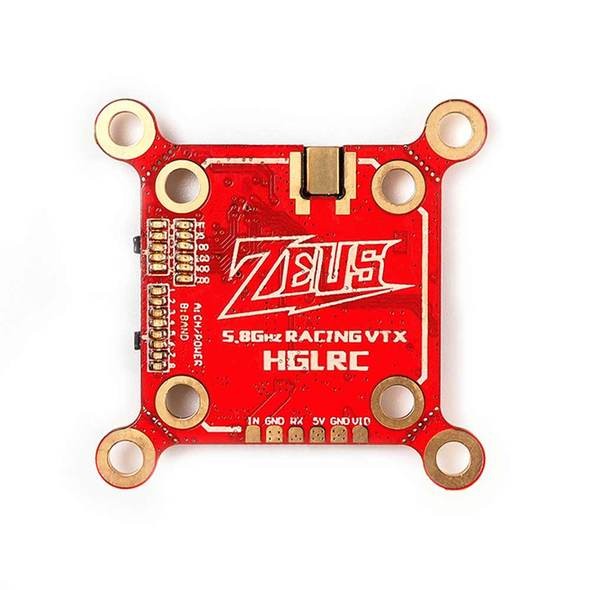 HGLRC Zeus Smart Mounting VTX with Mic (20x20 or 30x30 / 25mW-800mW / MMCX to SMA) | RC-N-Go